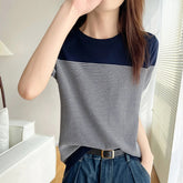 EDITH | Stripe Women's T-shirt-1